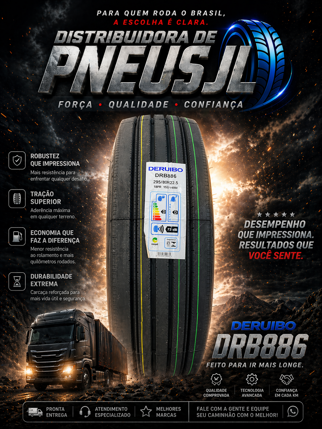 Deruibo DRB886 - Feito para ir mais longe